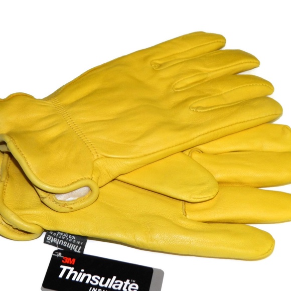 3M Thinsulate Insulation Accessories 3m Mens Deerskin Leather Lined